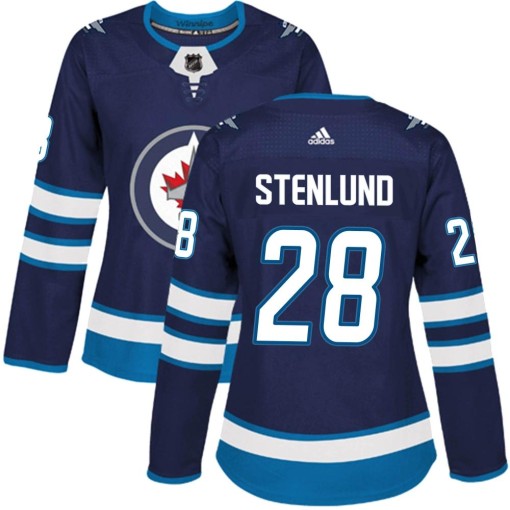 Kevin Stenlund Women's Adidas Winnipeg Jets Authentic Navy Home Jersey