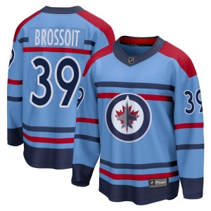 Laurent Brossoit Youth Fanatics Branded Winnipeg Jets Breakaway Light Blue Anniversary Jersey