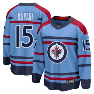 Rasmus Kupari Youth Fanatics Branded Winnipeg Jets Breakaway Light Blue Anniversary Jersey