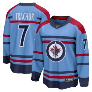 Keith Tkachuk Youth Fanatics Branded Winnipeg Jets Breakaway Light Blue Anniversary Jersey
