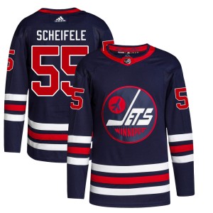 Mark Scheifele Youth Adidas Winnipeg Jets Authentic Navy 2021/22 Alternate Primegreen Pro Jersey