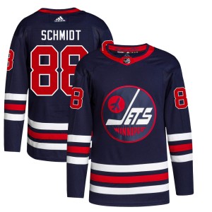 Nate Schmidt Youth Adidas Winnipeg Jets Authentic Navy 2021/22 Alternate Primegreen Pro Jersey