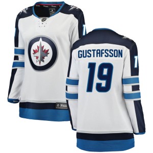 David Gustafsson Women's Fanatics Branded Winnipeg Jets Breakaway White Away Jersey