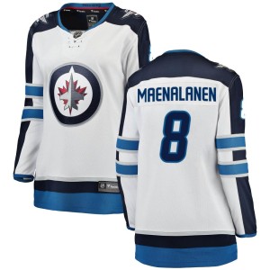 Saku Maenalanen Women's Fanatics Branded Winnipeg Jets Breakaway White Away Jersey