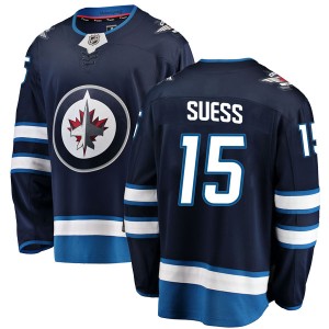 C.J. Suess Youth Fanatics Branded Winnipeg Jets Breakaway Blue Home Jersey