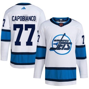 Kyle Capobianco Youth Adidas Winnipeg Jets Authentic White Reverse Retro 2.0 Jersey