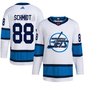 Nate Schmidt Youth Adidas Winnipeg Jets Authentic White Reverse Retro 2.0 Jersey