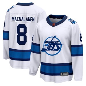 Saku Maenalanen Youth Fanatics Branded Winnipeg Jets Breakaway White Special Edition 2.0 Jersey