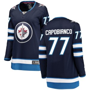 Kyle Capobianco Women's Fanatics Branded Winnipeg Jets Breakaway Blue Home Jersey