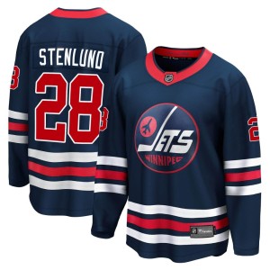Kevin Stenlund Youth Fanatics Branded Winnipeg Jets Premier Navy 2021/22 Alternate Breakaway Player Jersey