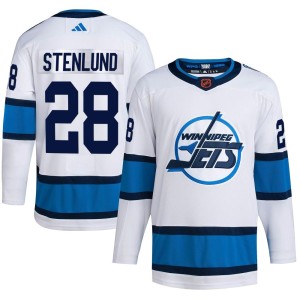 Kevin Stenlund Men's Adidas Winnipeg Jets Authentic White Reverse Retro 2.0 Jersey